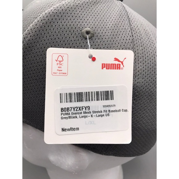 PUMA Evercat Mesh Stretch Fit Cap In The Color White In The Size (L/XL) NWT - Picture 6 of 15